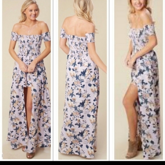 𝅺ALTAR'D State Black Tie-Dye Off-Shoulder Romper - Picture 2 of 5